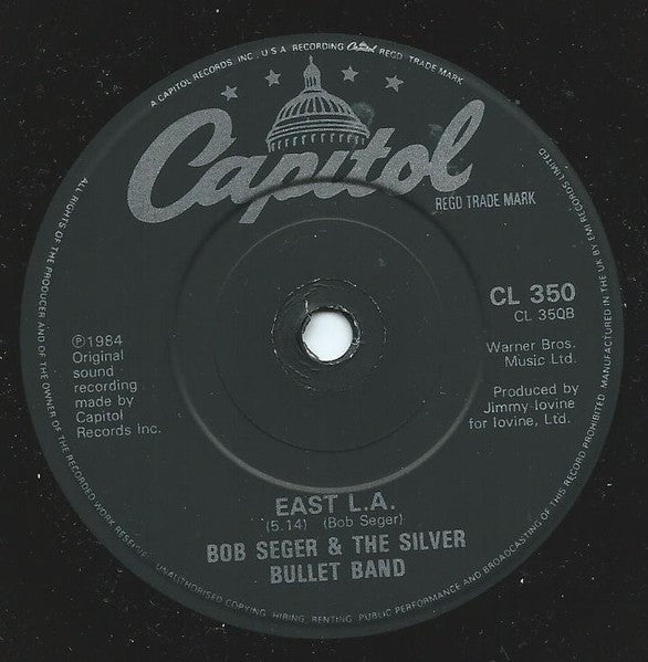Bob Seger And The Silver Bullet Band : Understanding (7")