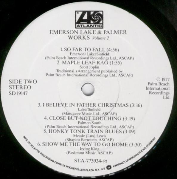 Emerson, Lake & Palmer : Works (Volume 2) (LP, Album, RI,)