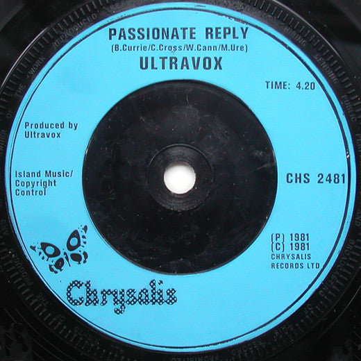 Ultravox : Vienna (7", Single, Blu)