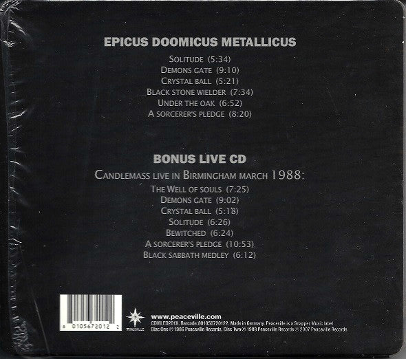 Candlemass : Epicus Doomicus Metallicus (CD, Album, RE, RM, O-C + CD, RM)