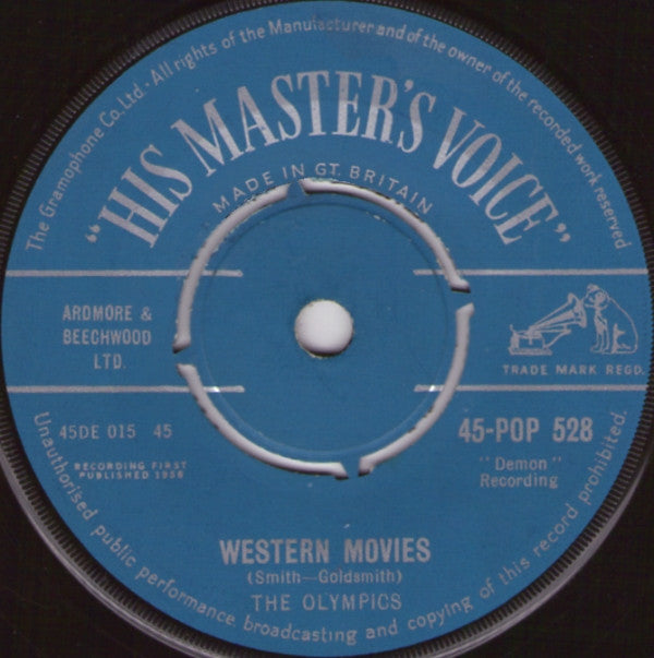 The Olympics : Western Movies (7", Single)