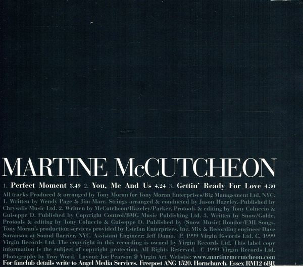 Martine McCutcheon : Perfect Moment (CD, Single, Promo)