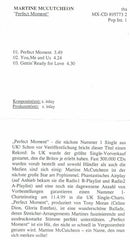 Martine McCutcheon : Perfect Moment (CD, Single, Promo)