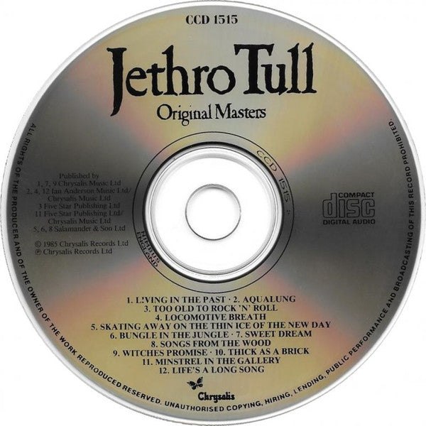 Jethro Tull : Original Masters (CD, Comp)