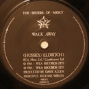 The Sisters Of Mercy : Walk Away / Poison Door (7", Single, PRS)