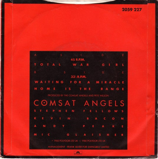 The Comsat Angels : Total War Girl (7", EP)