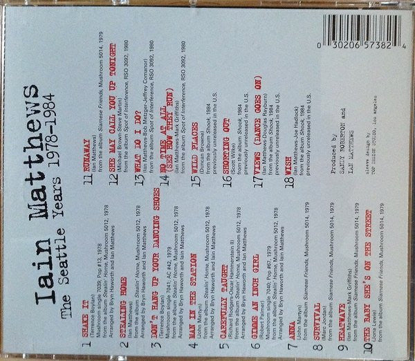 Iain Matthews : The Seattle Years 1978-1984 (CD, Comp)