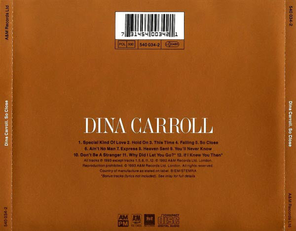 Dina Carroll : So Close (CD, Album)