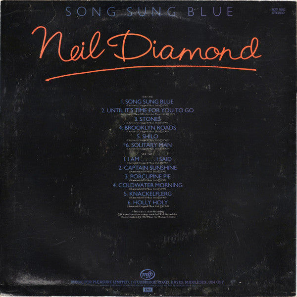 Neil Diamond : Song Sung Blue (LP, Comp)