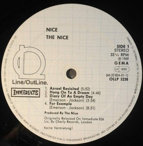 The Nice : Nice (LP, Album)