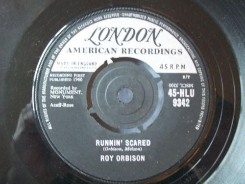 Roy Orbison : Runnin' Scared (7", Single)