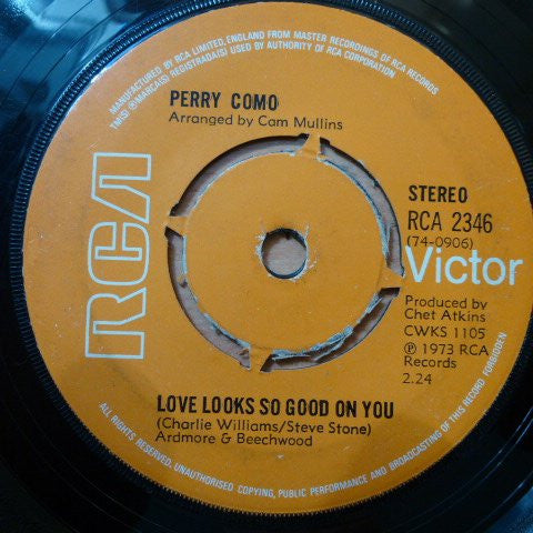 Perry Como : And I Love You So (7", Pus)