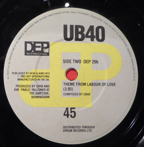 UB40 Guest Vocals By Chrissie Hynde : I Got You Babe (7", Single, EMI)