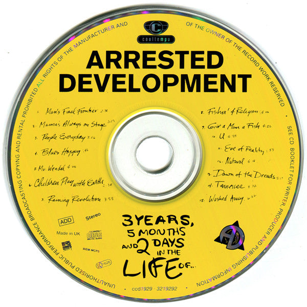 Arrested Development : 3 Years, 5 Months And 2 Days In The Life Of... (CD, Album)