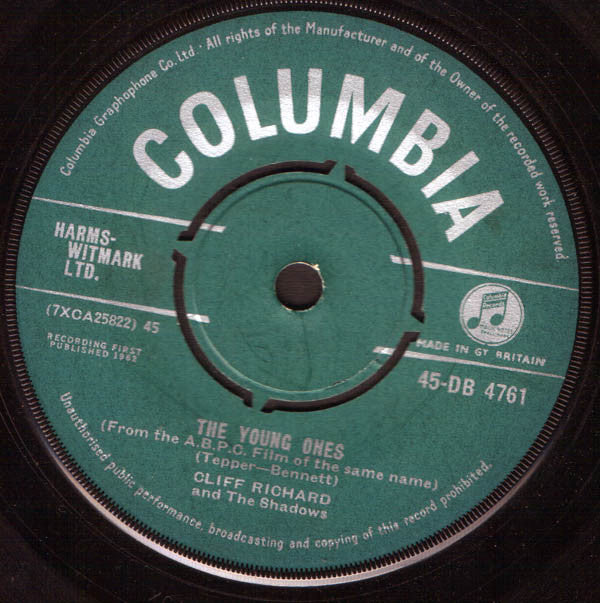Cliff Richard And The Shadows* : The Young Ones (7", Single)
