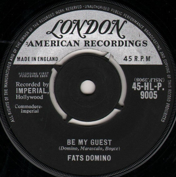 Fats Domino : Be My Guest / I've Been Around (7", 4-P)