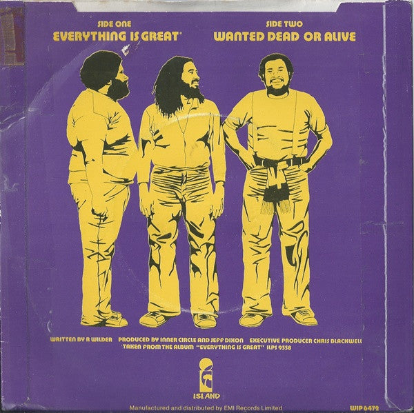 Inner Circle : Everything Is Great (7", Single, Pic)