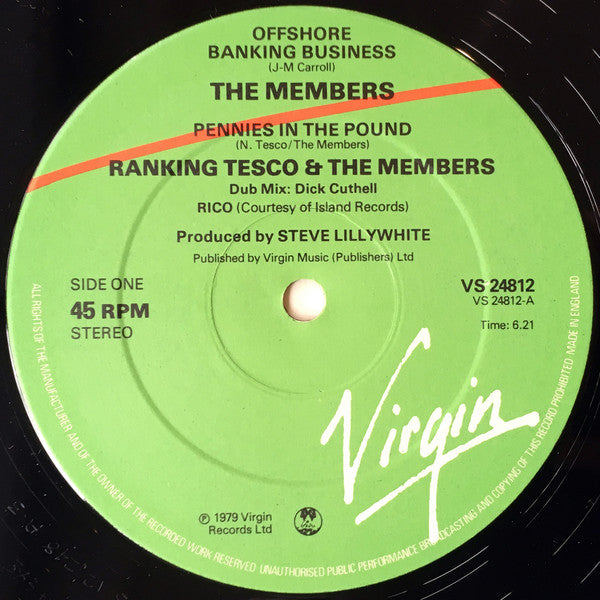 The Members : Offshore Banking Business (12", Jon)