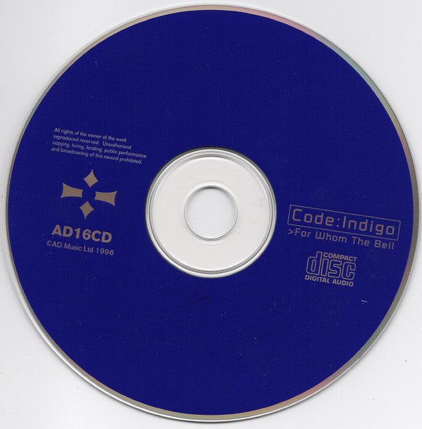 Code:Indigo* : For Whom The Bell (CD, Album)
