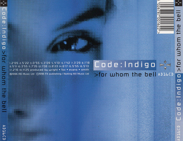Code:Indigo* : For Whom The Bell (CD, Album)