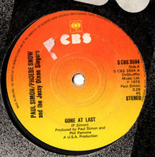 Paul Simon / Phoebe Snow And The Jessy Dixon Singers : Gone At Last (7")