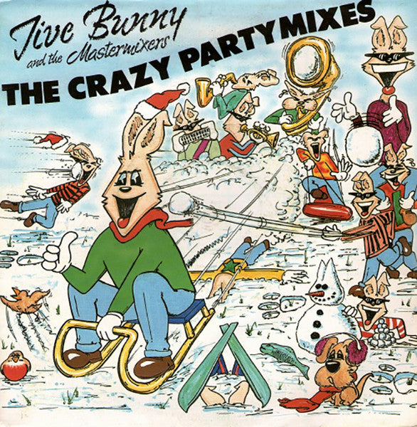 Jive Bunny And The Mastermixers : The Crazy Party Mixes (7", Single, Pos)