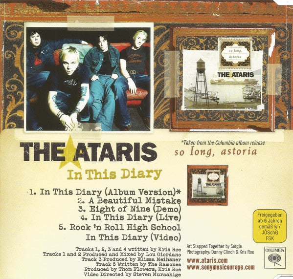 The Ataris : In This Diary (CD, EP, Enh)