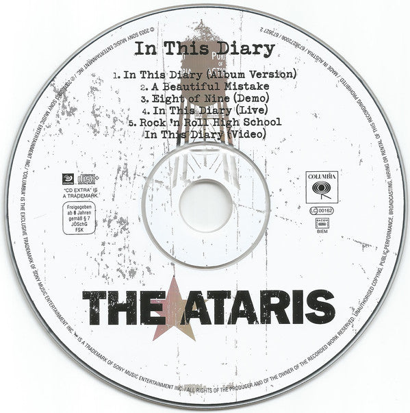 The Ataris : In This Diary (CD, EP, Enh)