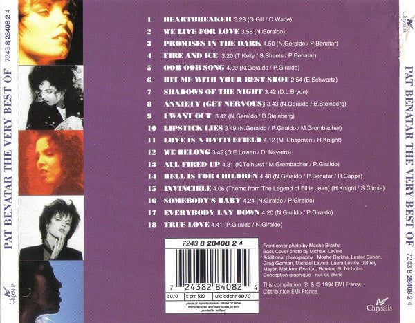 Pat Benatar : The Very Best Of (CD, Comp, RP)