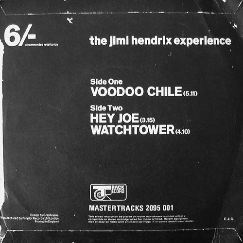 The Jimi Hendrix Experience : Voodoo Chile (7", Single)