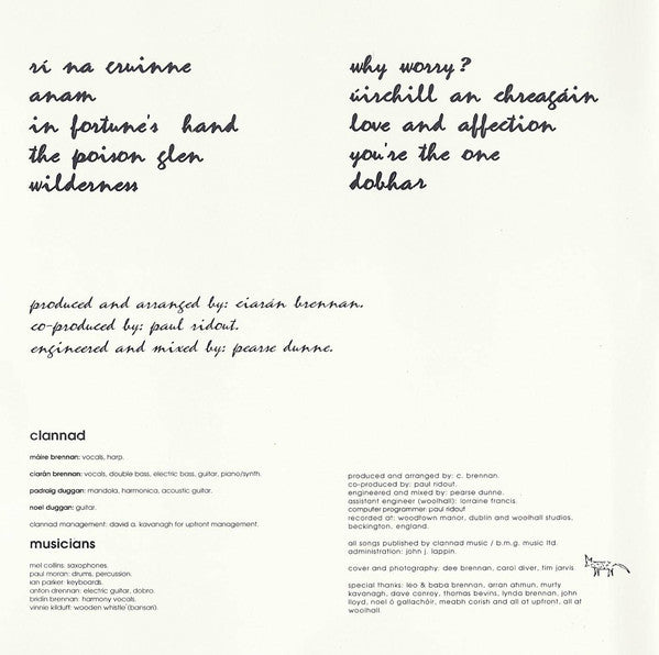 Clannad : Anam (CD, Album)