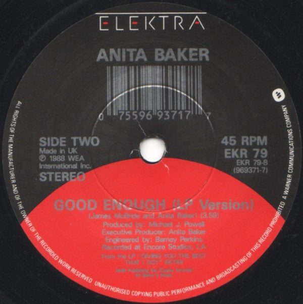 Anita Baker : Giving You The Best That I Got (7")