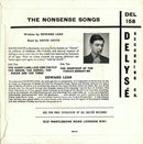 David Davis (4) : The Nonsense Songs – The Courtship Of The Yonghy-Bonghy-Bo (7")