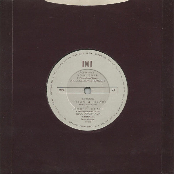 OMD* : Souvenir (7", Single, Bil)