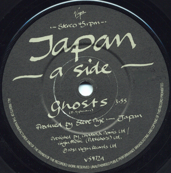 Japan : Ghosts (7", Single)