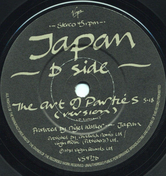 Japan : Ghosts (7", Single)