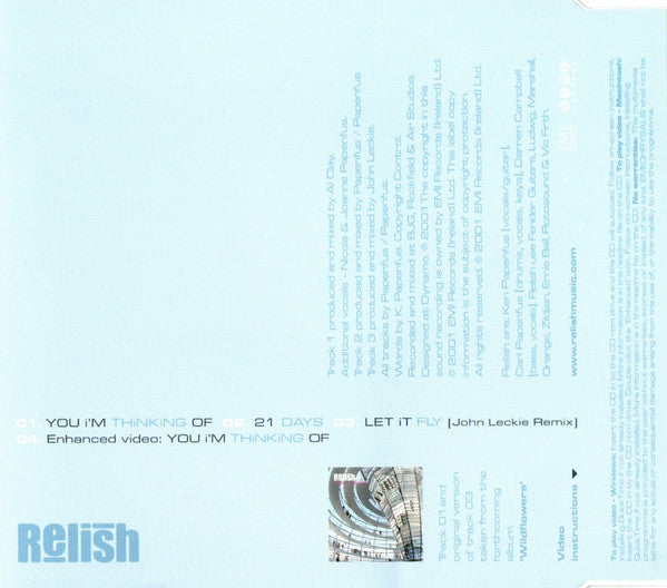 Relish : You I'm Thinking Of  (CD, Single, Enh)
