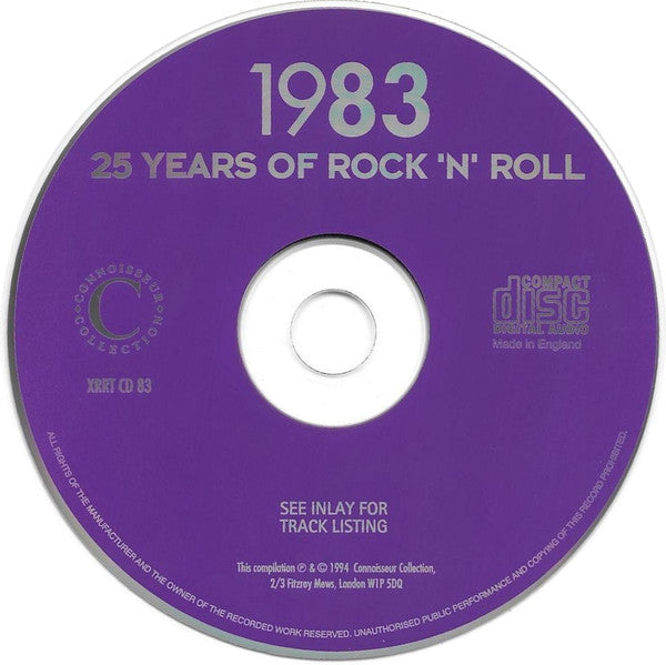 Various : 25 Years Of Rock 'N' Roll 1983 (CD, Comp, RE)