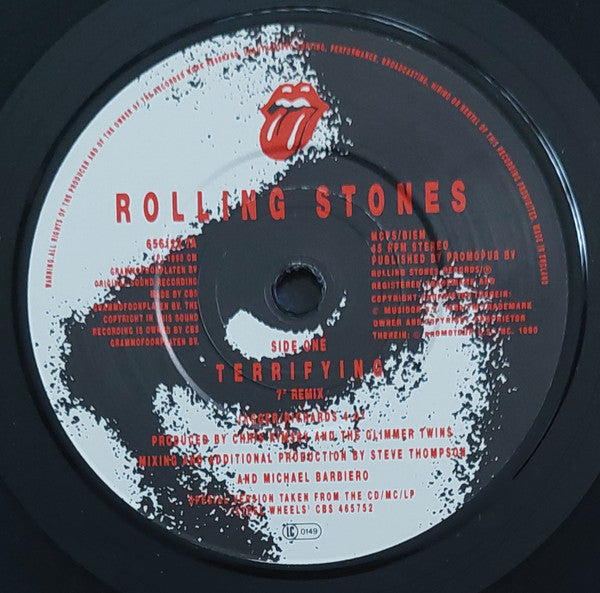 The Rolling Stones : Terrifying (7", Single)