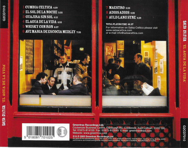 Salsa Celtica : El Agua De La Vida (CD, Album)