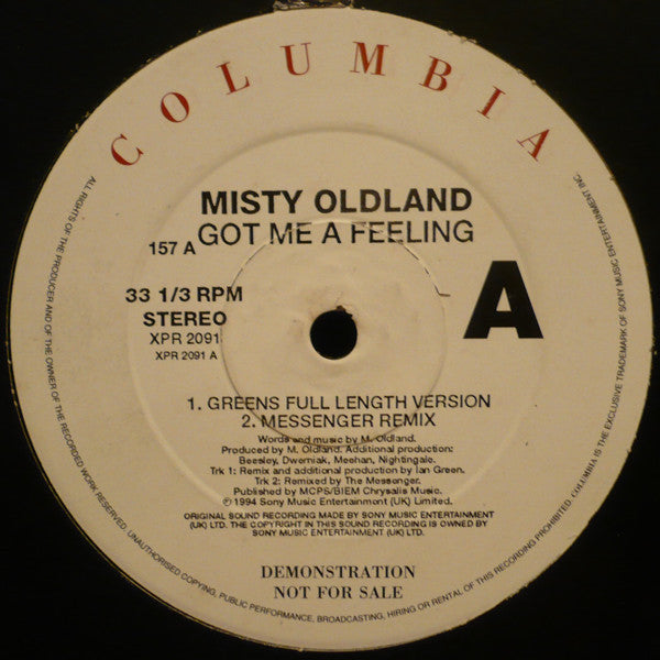 Misty Oldland : Got Me A Feeling (12", Promo)