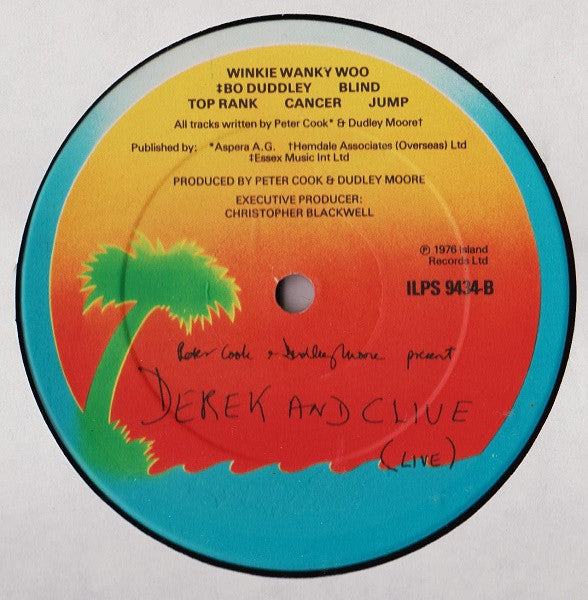 Peter Cook & Dudley Moore Present Derek And Clive* : (Live) (LP, Album)