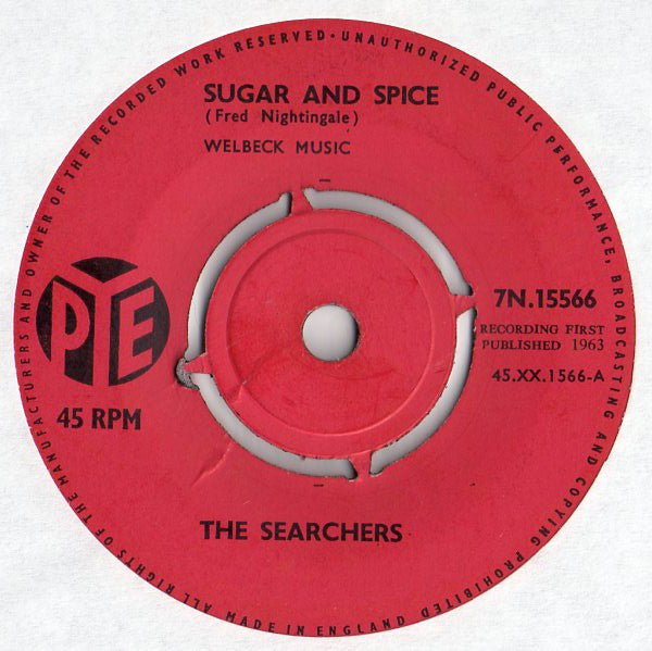 The Searchers : Sugar And Spice (7", Single)