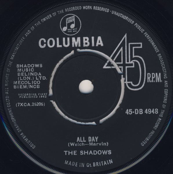 The Shadows : Dance On ! (7", Single, RP)