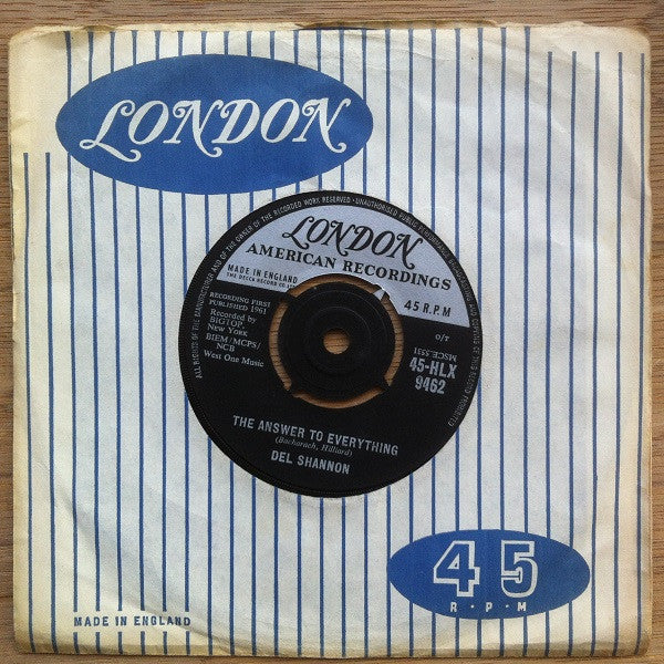 Del Shannon : So Long Baby (7")