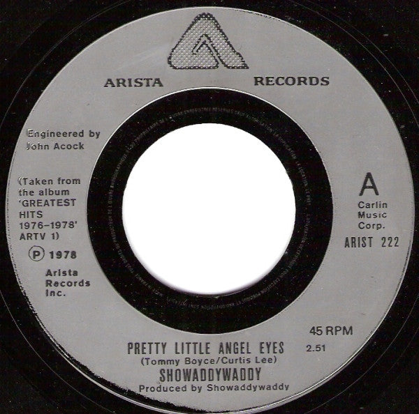 Showaddywaddy : Pretty Little Angel Eyes (7", Sil)