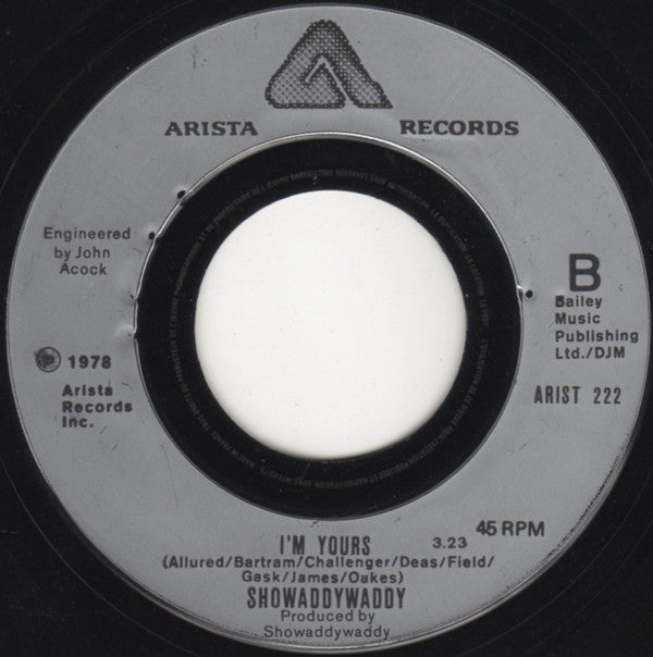 Showaddywaddy : Pretty Little Angel Eyes (7", Sil)