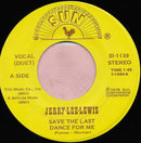 Jerry Lee Lewis : Save The Last Dance For Me (7", Single)