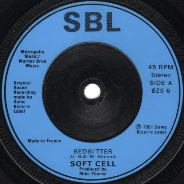 Soft Cell : Bedsitter (7", Single, Blu)