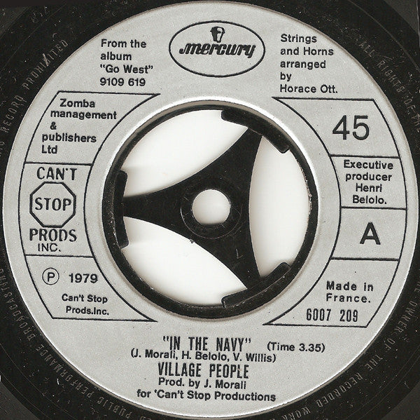 Village People : In The Navy (7", Single, Lar)